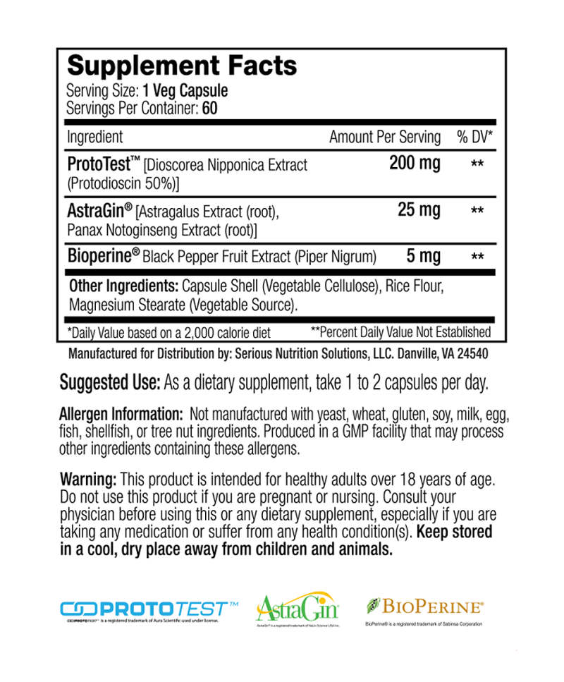 ProtoTest XT – 60 Veg Capsules - Image 3